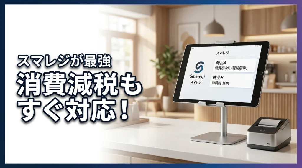 スマレジなら消費減税に最短2日で対応！改修不要で導入すべき5つのメリット